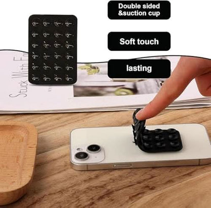 Durable silicone phone mount providing secure and adjustable support for all smartphone models.