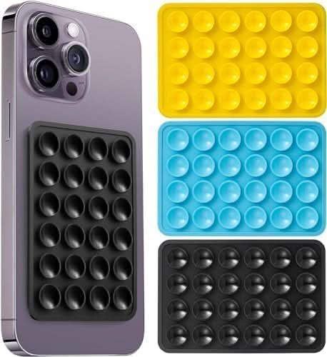 Durable silicone phone mount providing secure and adjustable support for all smartphone models.