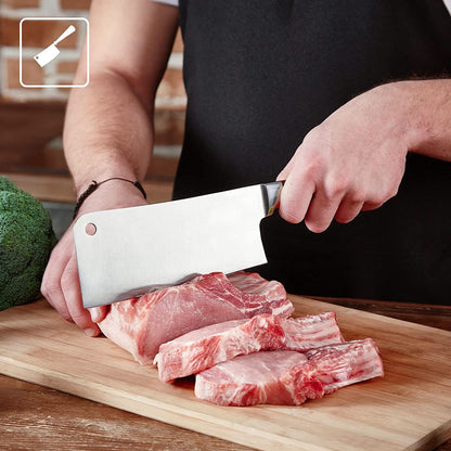 CutMaster Pro – Stainless Steel Knife Set (5-Piece) with Plastic Chopping Board | Kitchen Cutting Tools for Fruits, Vegetables & Meat.