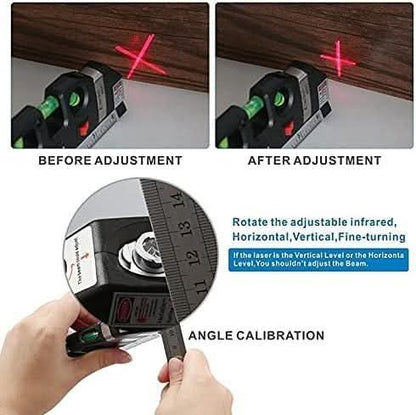 High-precision laser level and distance meter tool for accurate measurements in construction and engineering projects