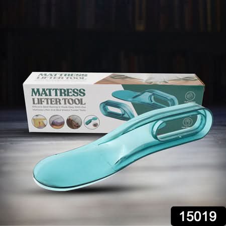 Mattress lifter tool lifting a mattress corner