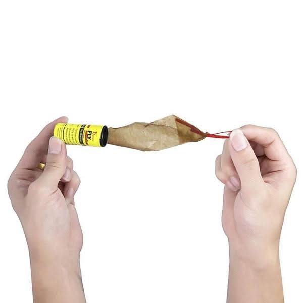 Fly and insect catcher glue strips, pack of four