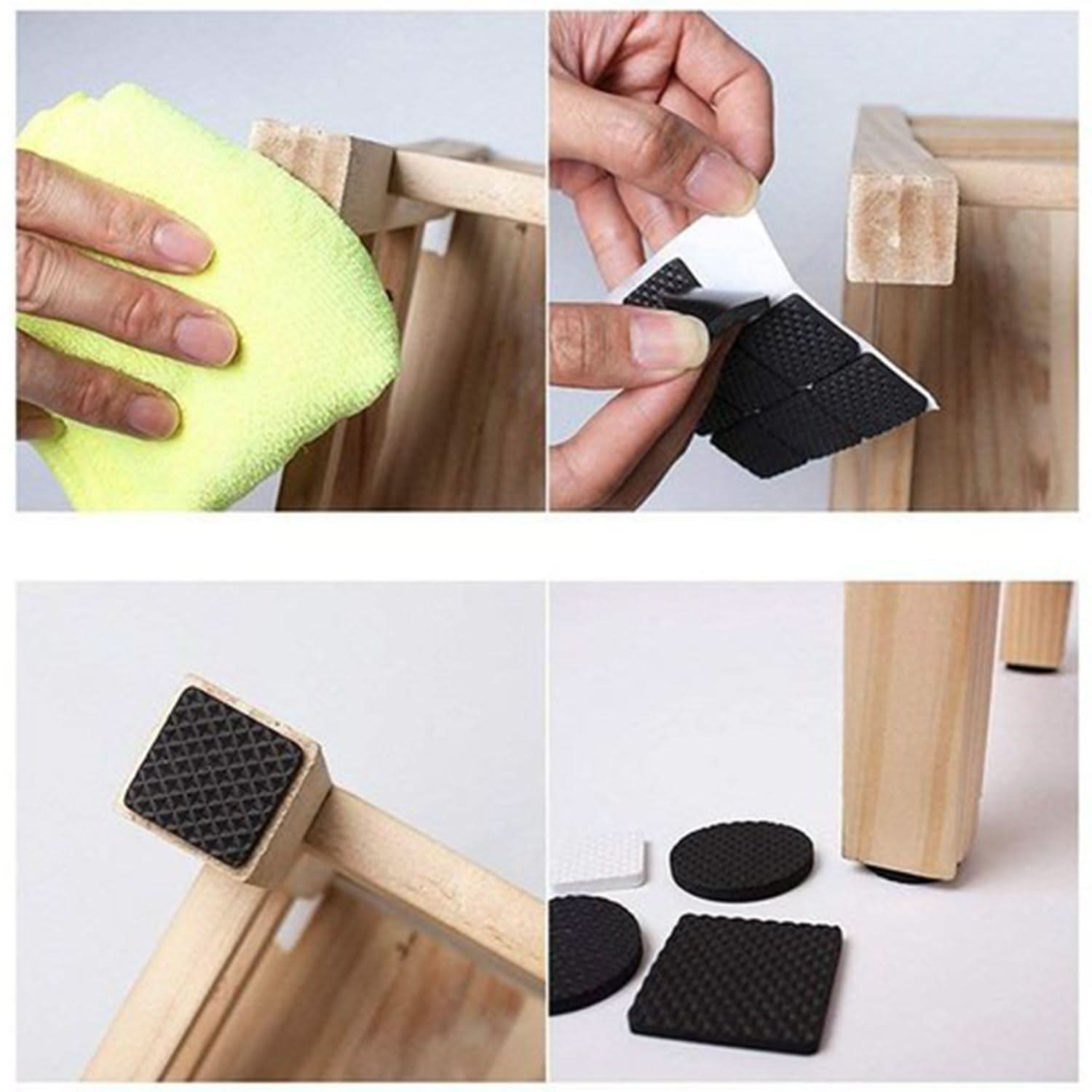 FloorGuard Pro™ – 9-Piece Anti-Slip Felt Furniture Pads | Heavy Duty Floor Protection for Hardwood, Tile & Laminate.