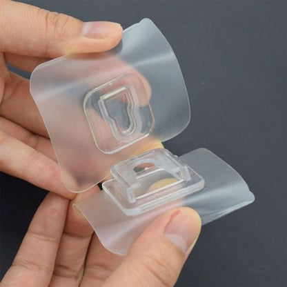 ClearGrip Hook – Transparent Adhesive Male Hook | Easy-Use, Small, & Lightweight Wall Hanging Solution (1pc).