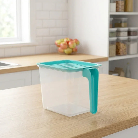 Clear Kitchen Storage Baskets with Lid, Pack of 6