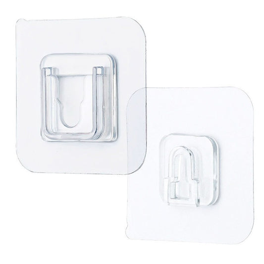 ClearGrip Hook – Transparent Adhesive Male Hook | Easy-Use, Small, & Lightweight Wall Hanging Solution (1pc).