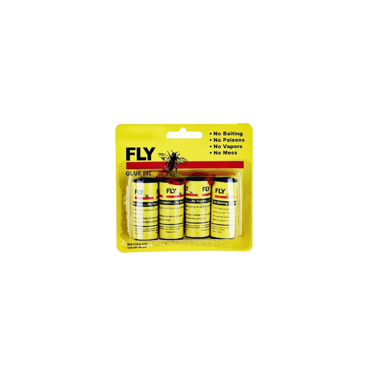 Fly and insect catcher glue strips, pack of four